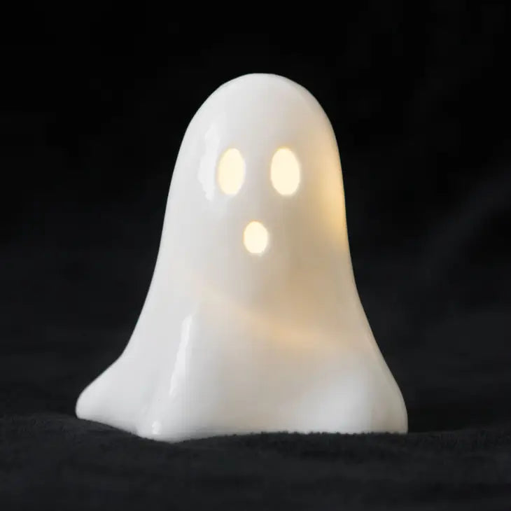 Ceramic Light Up LED Halloween Ghost