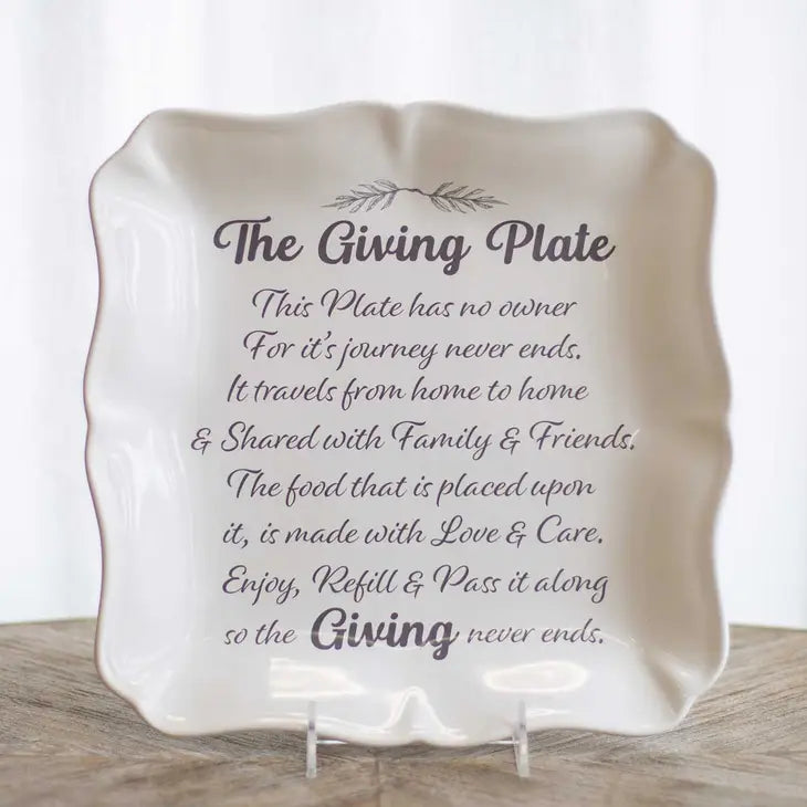 Giving Plate Square Platter