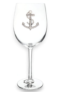 Anchor Jeweled Stemmed Wine Glass