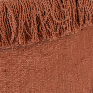 Hand Woven Mattie Throw, Rust