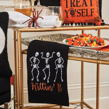 Load image into Gallery viewer, Halloween Killin&#39; It Skeleton Kitchen Towel