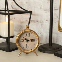 Load image into Gallery viewer, Bronze Roman Numeral Tabletop Clock