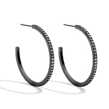 Load image into Gallery viewer, Pave Hoops, 3 Colors