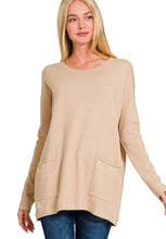 Load image into Gallery viewer, Viscose Front Pockets Sweater (3 Colors)