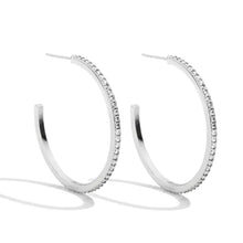 Load image into Gallery viewer, Pave Hoops, 3 Colors