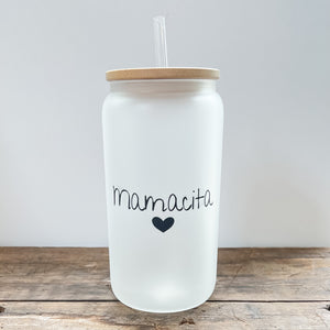 Mamacita Frosted Can Glass