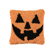 Load image into Gallery viewer, Halloween 8&quot; X 8&quot; Jack-O-Lantern Petite Pillow