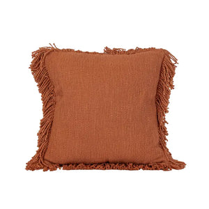 18X18 Hand Woven Mattie Pillow Rust
