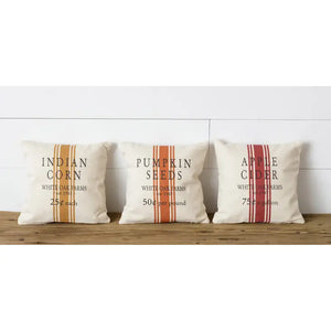 Mini Grain Sack Pillows, 3 Styles