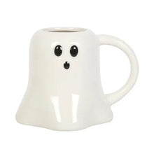 Load image into Gallery viewer, Ghost Shaped Spooky Halloween Mug