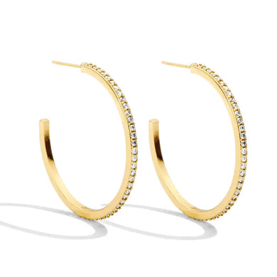 Pave Hoops, 3 Colors