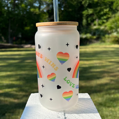 Pride Can Glass - Love Always Wins