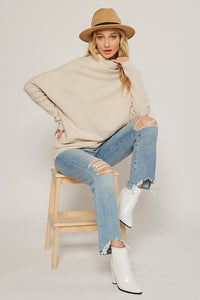 Slouch Neck Dolman Pullover-Shell