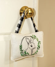 Load image into Gallery viewer, Bunny Floral Portrait Pillow Ornament