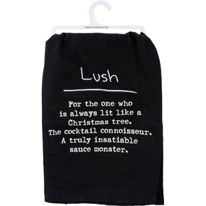 Black Dish Towel: Lush