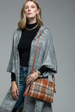 Load image into Gallery viewer, Brown Plaid Crossbody Bag