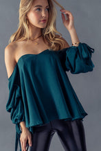 Load image into Gallery viewer, Sweetheart Off Shoulder Top, Teal