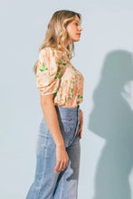 Load image into Gallery viewer, Floral Puff Sleeve Top