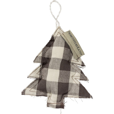 Black & White Buffalo Check Tree Ornament