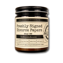 Load image into Gallery viewer, Freshly Signed Divorce Papers - Infused with Independence