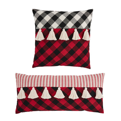 Tassel Check Pillows (2 Styles)