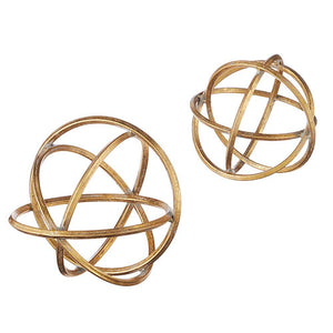 Gold Metal Orbs (2 Sizes)