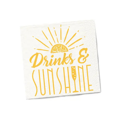 Drinks & Sunshine Cocktail Napkins