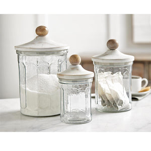Glass Canister Set of 3