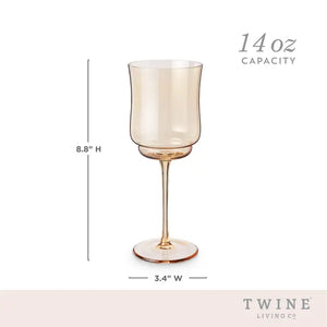 Tulip Stemmed Wine Glass, Set of 2
