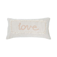 Load image into Gallery viewer, Eyelash Fringe &quot;Love&quot; Pillow