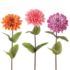 Real Touch Dahlia Stem (3 Colors)