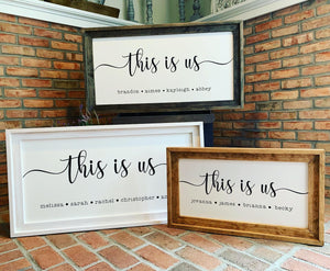 "This Is Us" Custom Sign