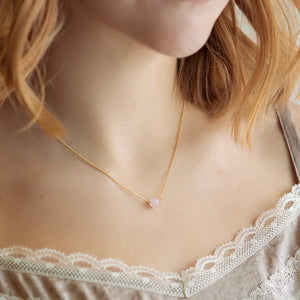 Symbolic Stones Rose Quartz Necklace