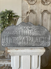 Load image into Gallery viewer, Our Happy Place Metal Sign