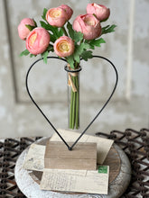 Load image into Gallery viewer, Metal Heart Bud Vase, 2 Styles