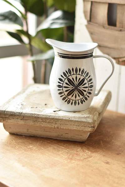 Compass Point Metal Pitcher