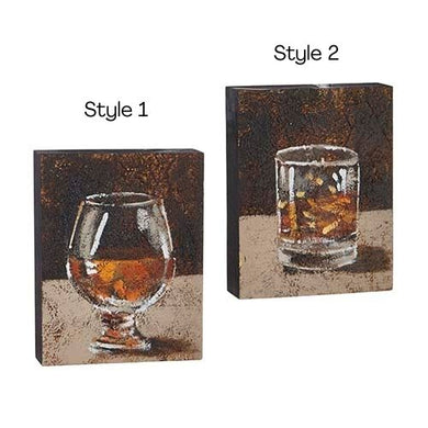 Vintage Spirits Block Wall Art (2 Styles)