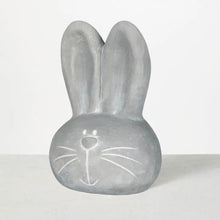 Load image into Gallery viewer, Cement Bunny Head Figurine