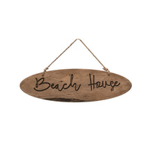 Load image into Gallery viewer, Wooden Beach House Sign
