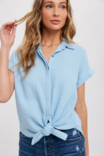 Load image into Gallery viewer, Button Up Cotton Shirt-Chambray