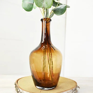 Amber Long Neck Vase
