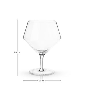 Angled Crystal Gin & Tonic Glasses, Set of 2